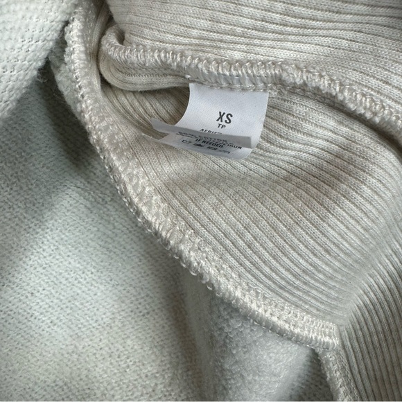 Aerie Camo Split Hem Ribbed Trim Crewneck Sweatshirt Size XS - Picture 5 of 8